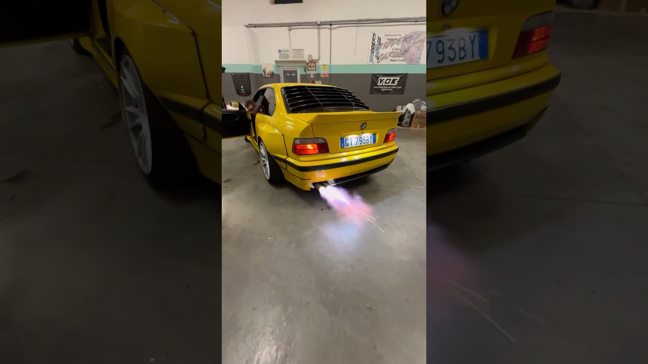 Monti il kit flame nel mio bmw e36 #perte #foryou #bmw