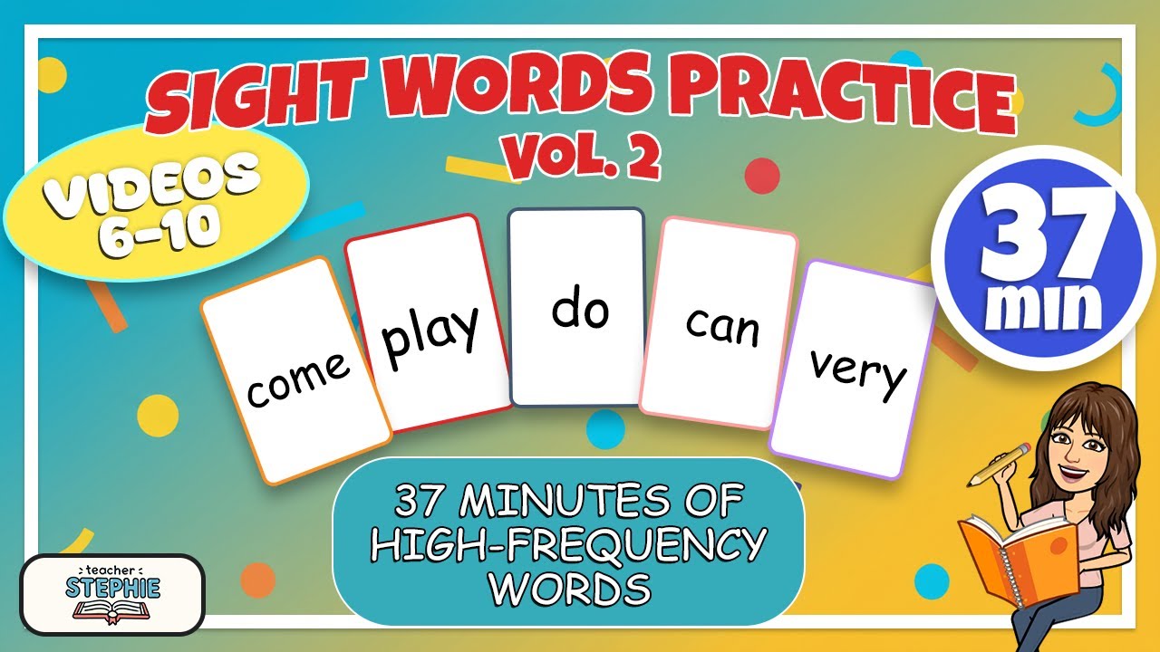 Sight Word Stories Vol. 2 – Dolch/Fry Practice for Kids (Videos 6–10)