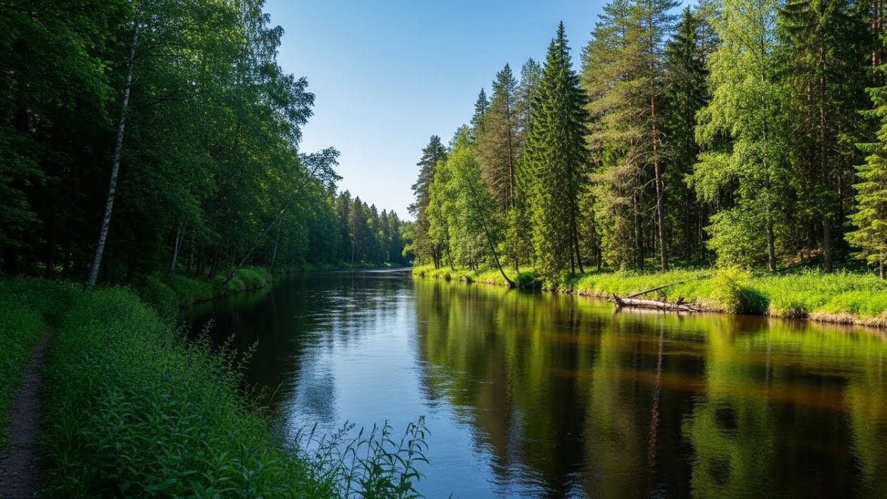 Peaceful River Sounds to Help You Sleep Deeper Longer and Without Worry | For Stress Relief