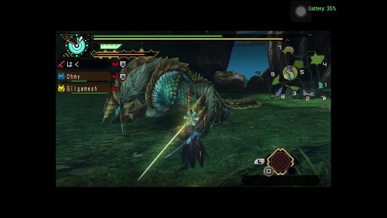Rusty MHP3rd Noob fights Zinogre