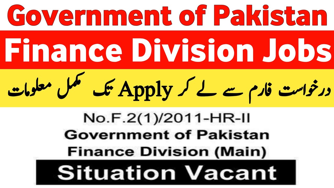 Ministry of Finance Jobs 2020 | Finance Division jobs 2020 | ITS Jobs 2020 | ASF Written Test Date