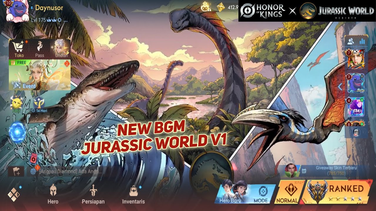 [V1] BGM HoK &times; Jurassic World Rebirth Music Theme - Honor of Kings