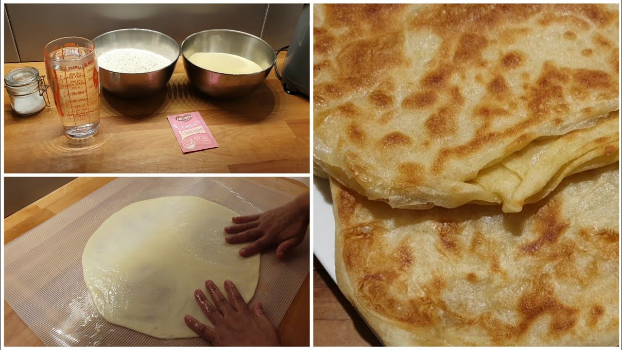 MSEMEN OU CRÊPES FEUILLETÉE DÉBUTANT ETAPE PAR ETAPE