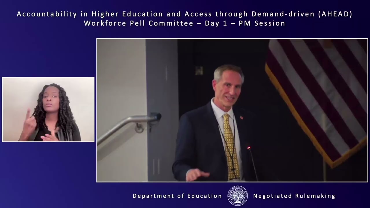 Accountability in Higher Ed and Access through Demand-driven Workforce Pell, Day 1 PM 12/8/25