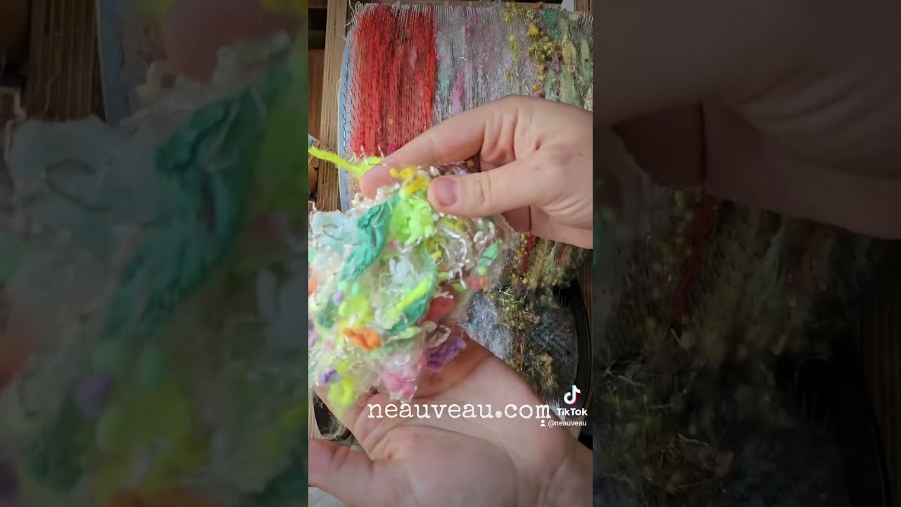 How to use Texture in an Art Batt - Bamboo, Cotton,  Eucalyptus Crimp, Zero-waste fiber