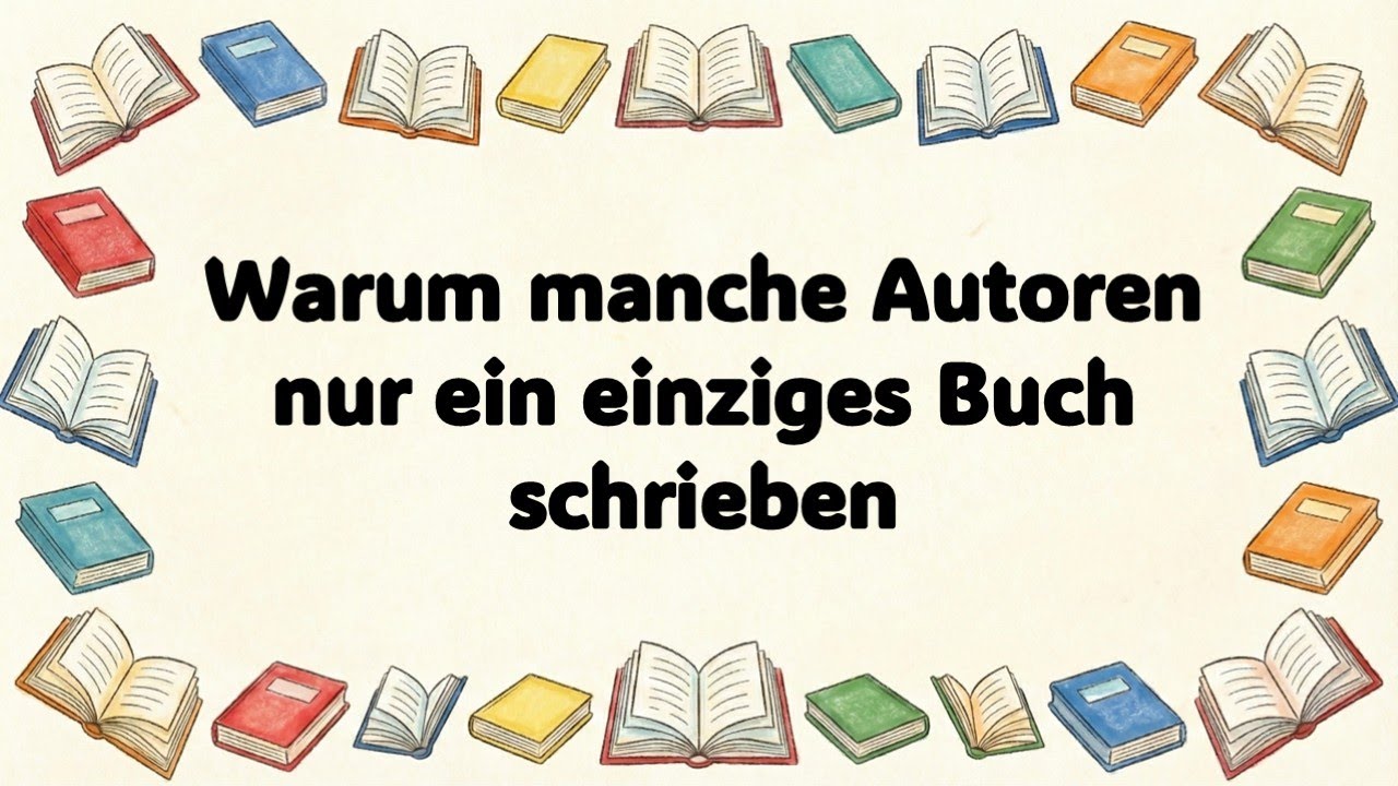 Warum manche Autoren nur ein einziges Buch schrieben