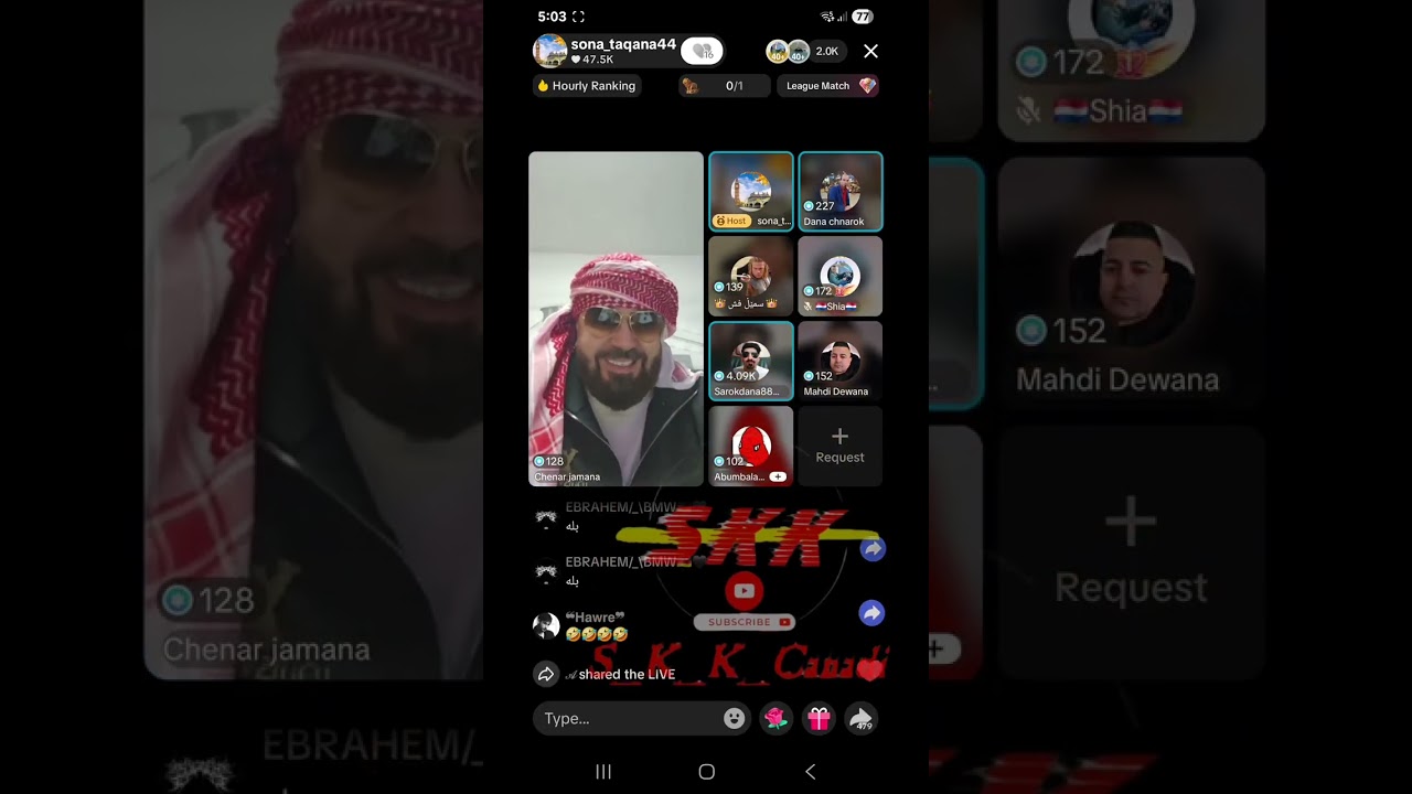 خۆشترین لایڤ ئەم شەو سۆنە تاقانە و سەرۆک دانا عومەر دەبابە😂😂