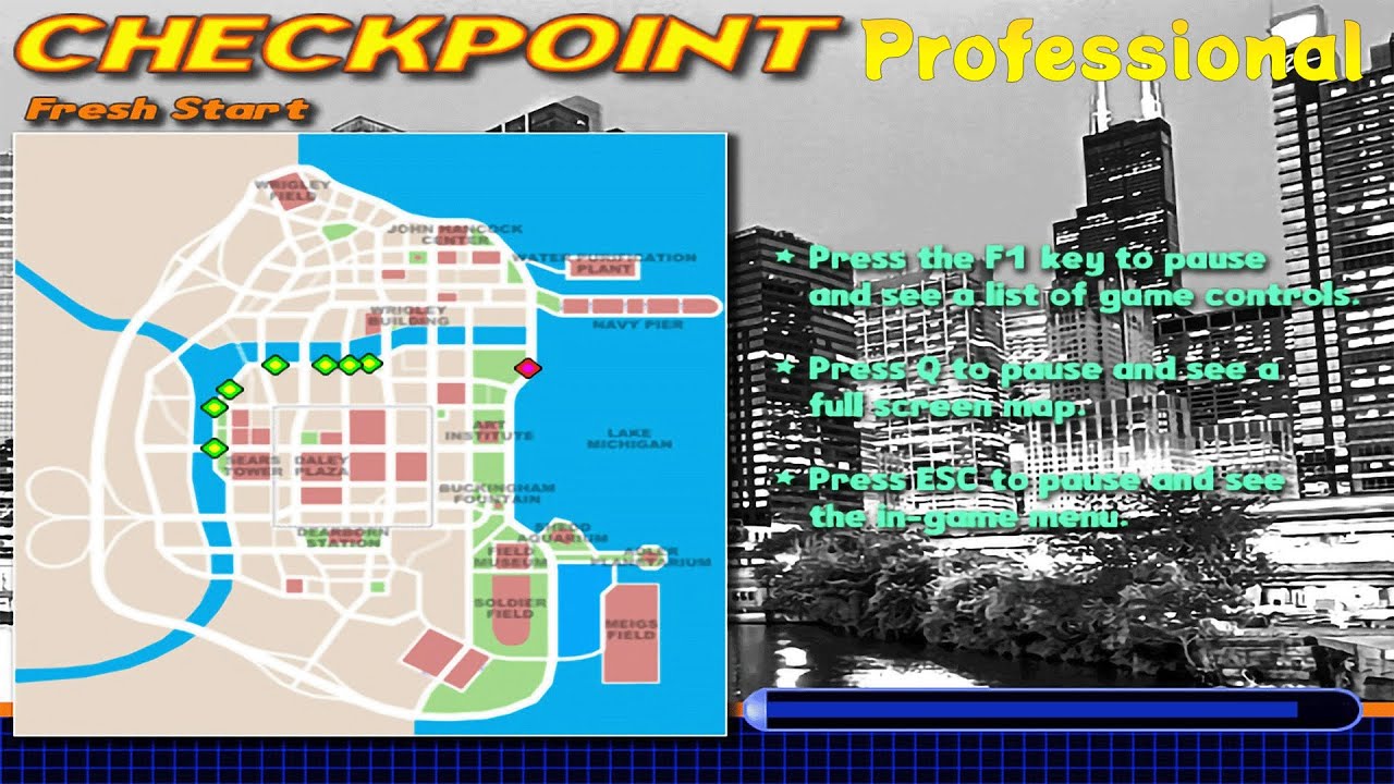 Midtown Madness 2 - Fresh Start - Chicago Golden Edition Racemod Checkpoint [Professional]