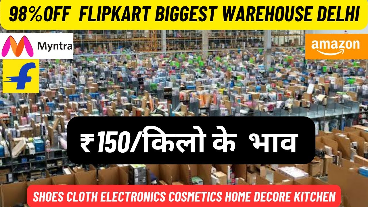 98%off ₹150/kg Branded Electronics Clothes Shoes | Amazon Myntra & Flipkart Warehouse