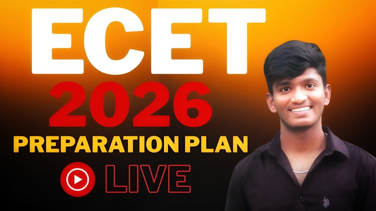 Live 🔴 : ECET 2026 Preparation Strategy & Master Plan to Get Top 10 Rank | Live Session