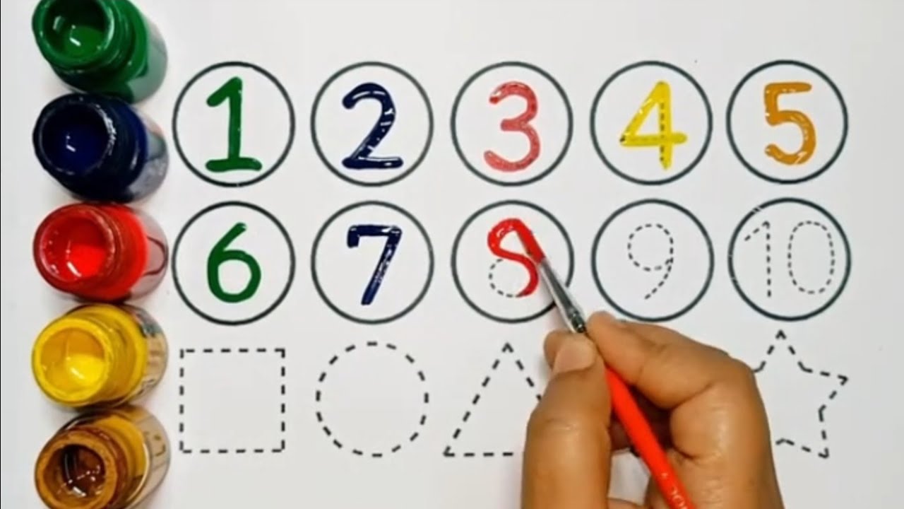 Счет от 1 до 10 | Песня 1 2 3 #123numbers