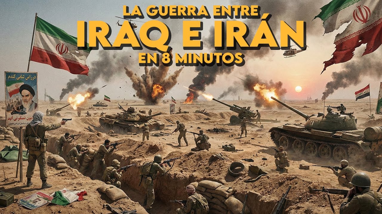 ✅ La GUERRA entre IRÁN e IRAK | Resumen fácil en 8 minutos