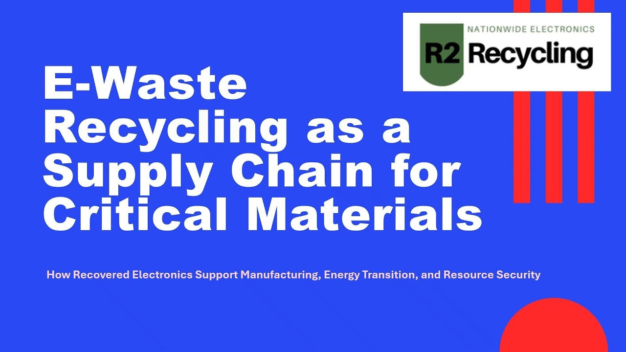 E-Waste Recycling as a Supply Chain: Turning Old Electronics Into Valuable Materi