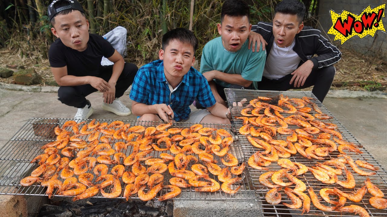 Hưng Troll | Bị Trẻ Trâu Khinh Thường Thách Thức Nướng 200 Con Tôm Siêu Cay Và Cái Kết