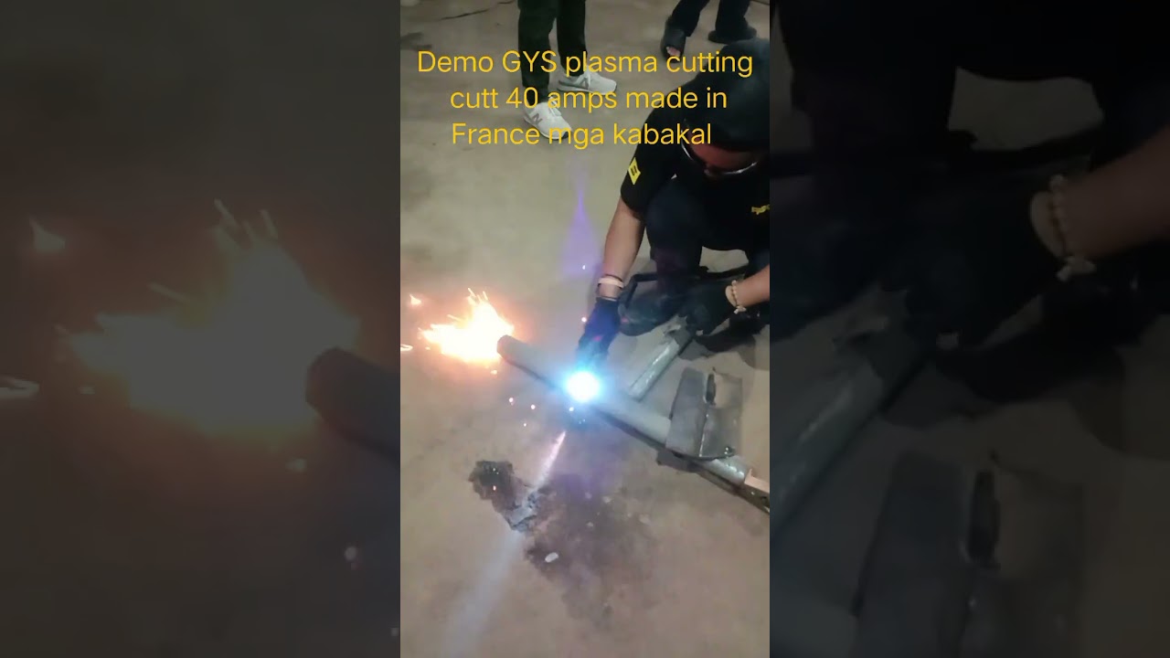 Demo GYS Plasma cutt 40 amps made in France mga kabakal Location Bisa #shortvideo #subscribe