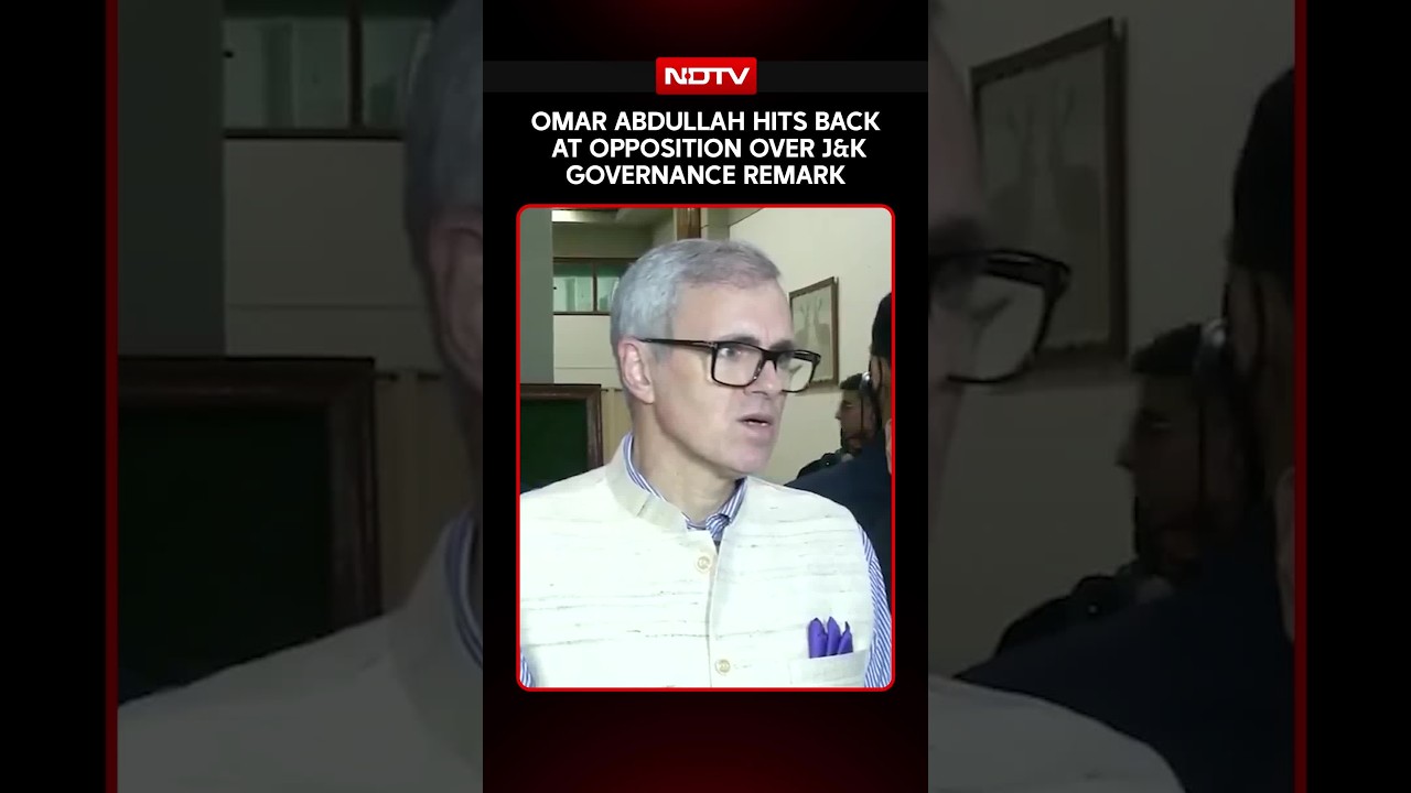 Omar Abdullah Hits Back At Opposition Over J&K Governance Remark