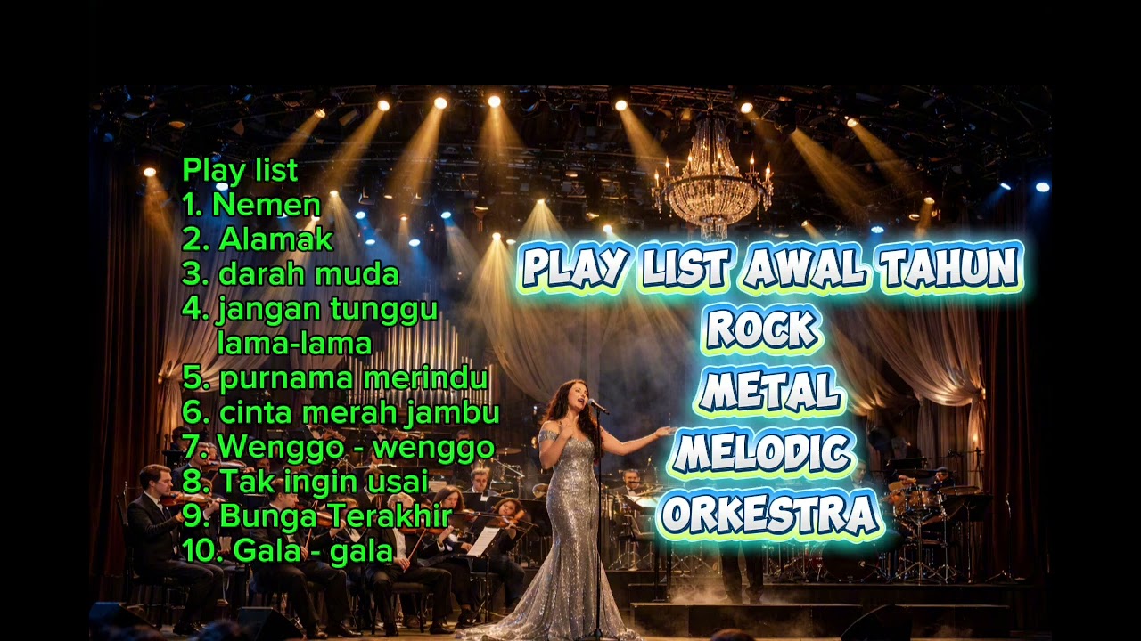 My list gala gala ;purnama merindu | wenggo-wenggo rock metal melodic orkeatra