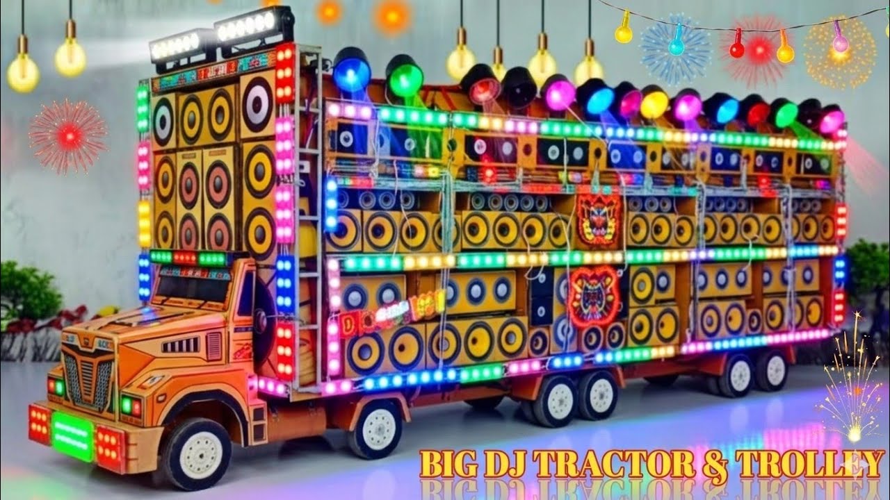 Mini Dj Truck Setup | how to make mini dj setup with cardboard Making Dj truck dj light new| dj wala
