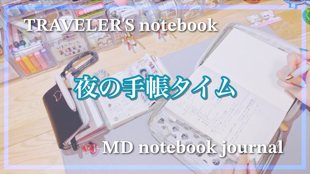 【手帳タイム】少しのおしゃべりと短めの夜手帳作業