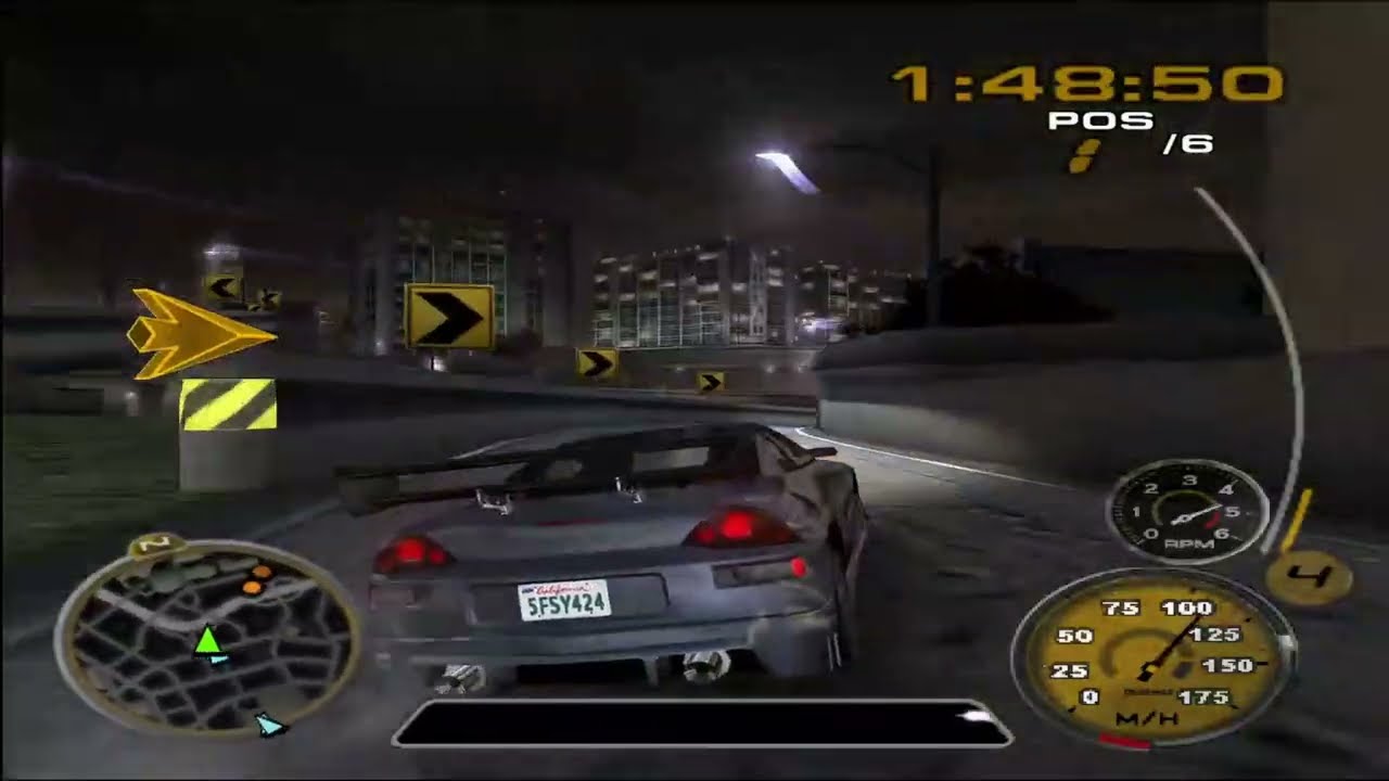 Mid Night Club 3 Ps2 Carrera Random