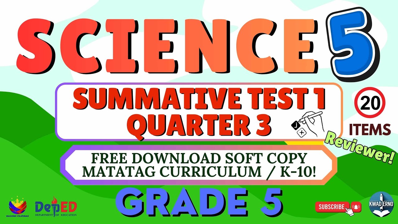 SAINS 5 - KUARTAL 3 - TES SUMATIF PERTAMA - UNDUH PPT GRATIS DENGAN KUNCI JAWABAN #2025 #kwaderno