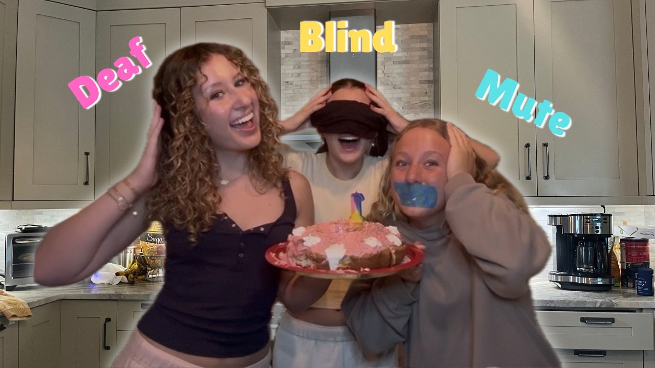 BLIND DEAF MUTE BAKING CHALLENGE!!!!!!!!