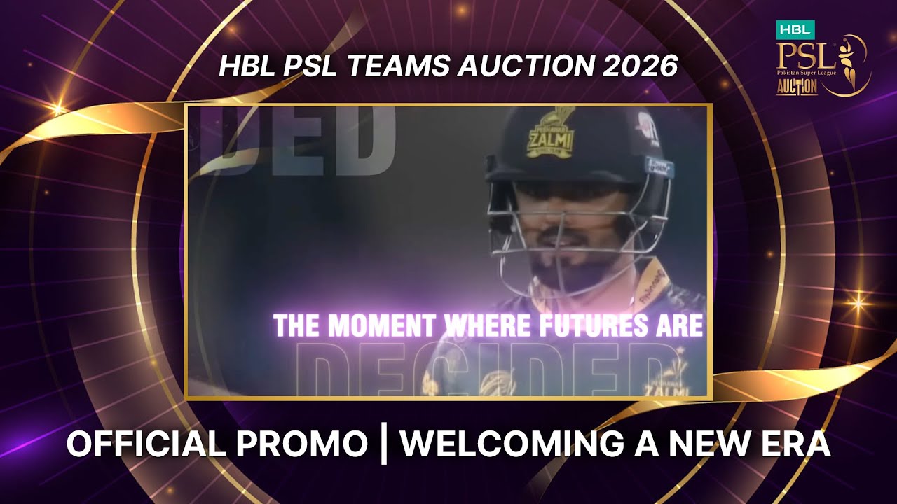 HBL PSL Teams Auction 2026 - Official Promo | Welcoming a New Era 🌟
