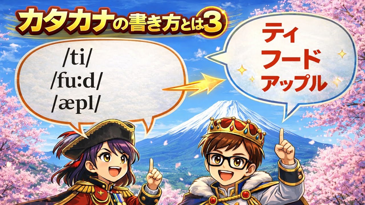 語彙★カタカナの書き方 とは！③｜カタカナ≒発音記号／参謀指揮官