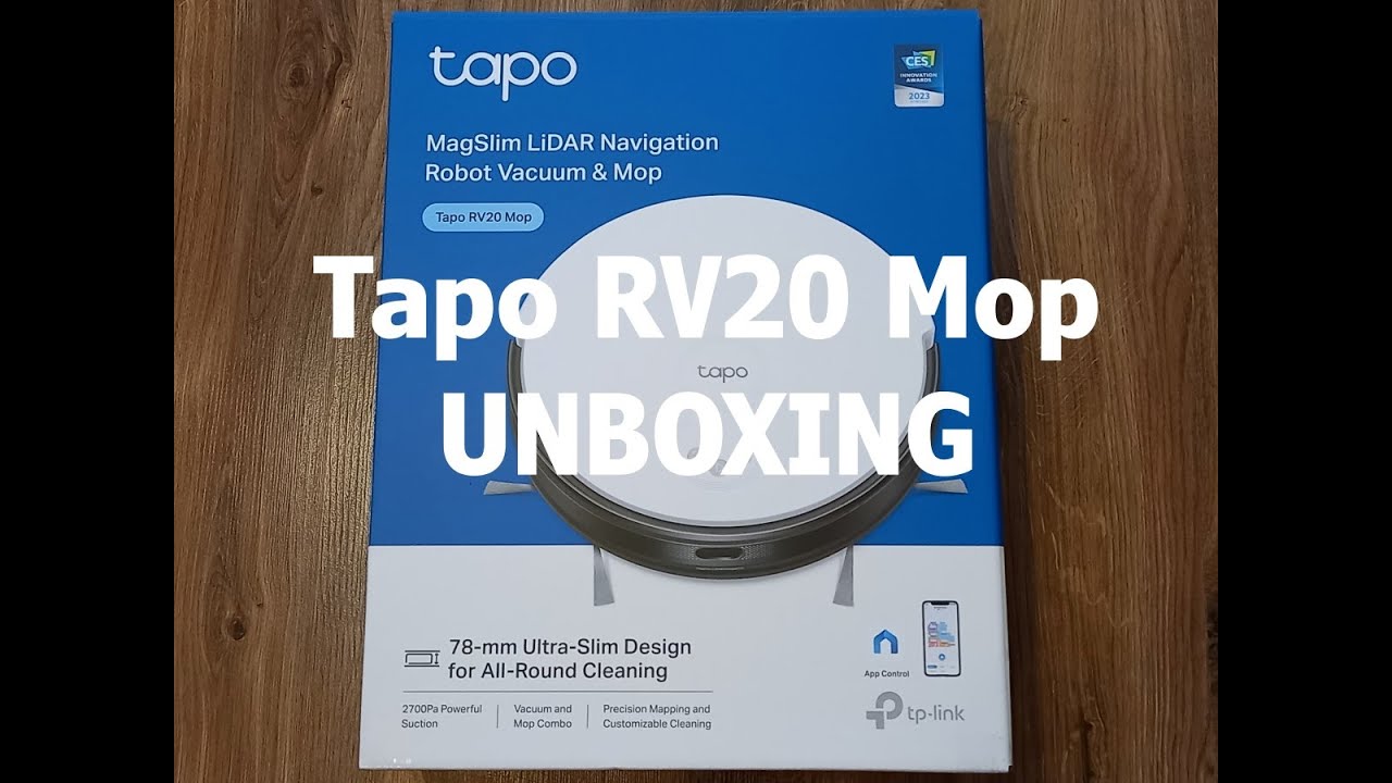 TP-Link Tapo RV20 Mop robot odkurzający i mopujący unboxing