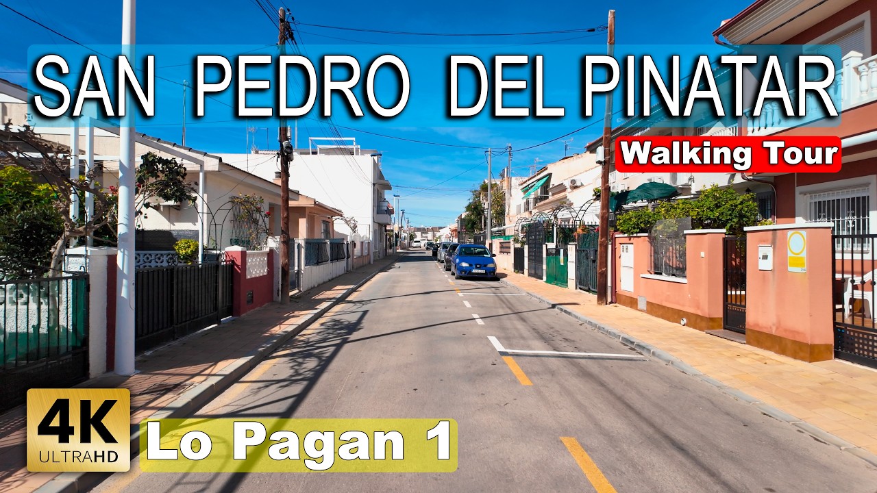San Pedro del Pinatar - Lo Pagan, Part 1 | Mar Menor, Spain - Walking tour 2025 [4k 60 fps]