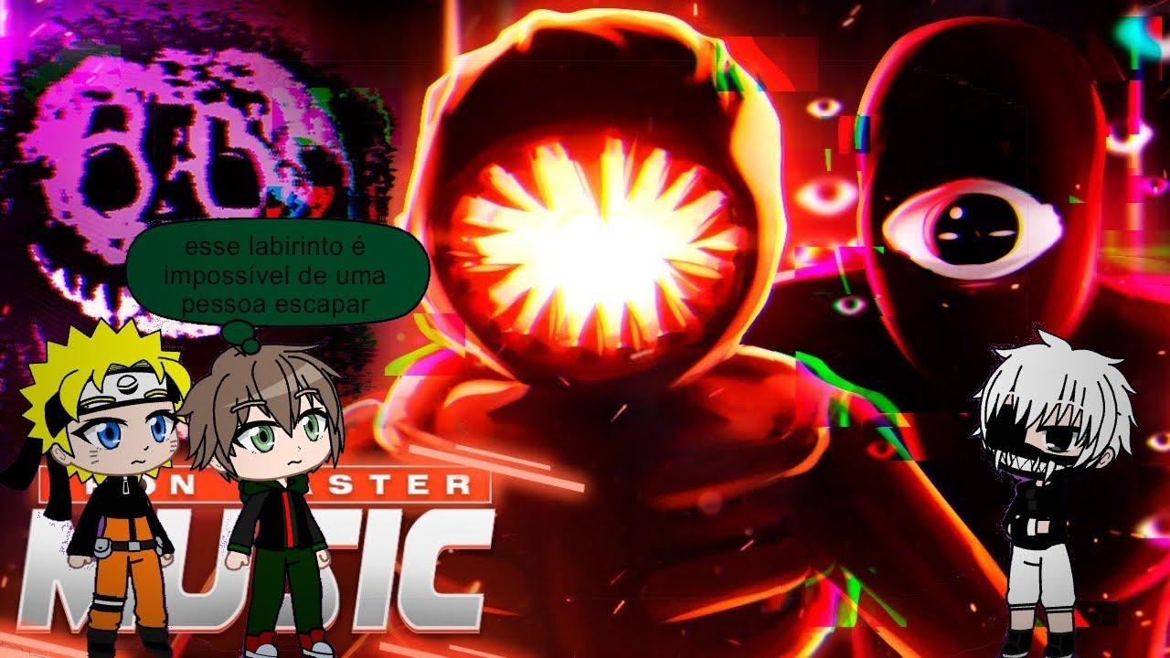 protagonistas de animes reagindo porta Doors(Roblox)