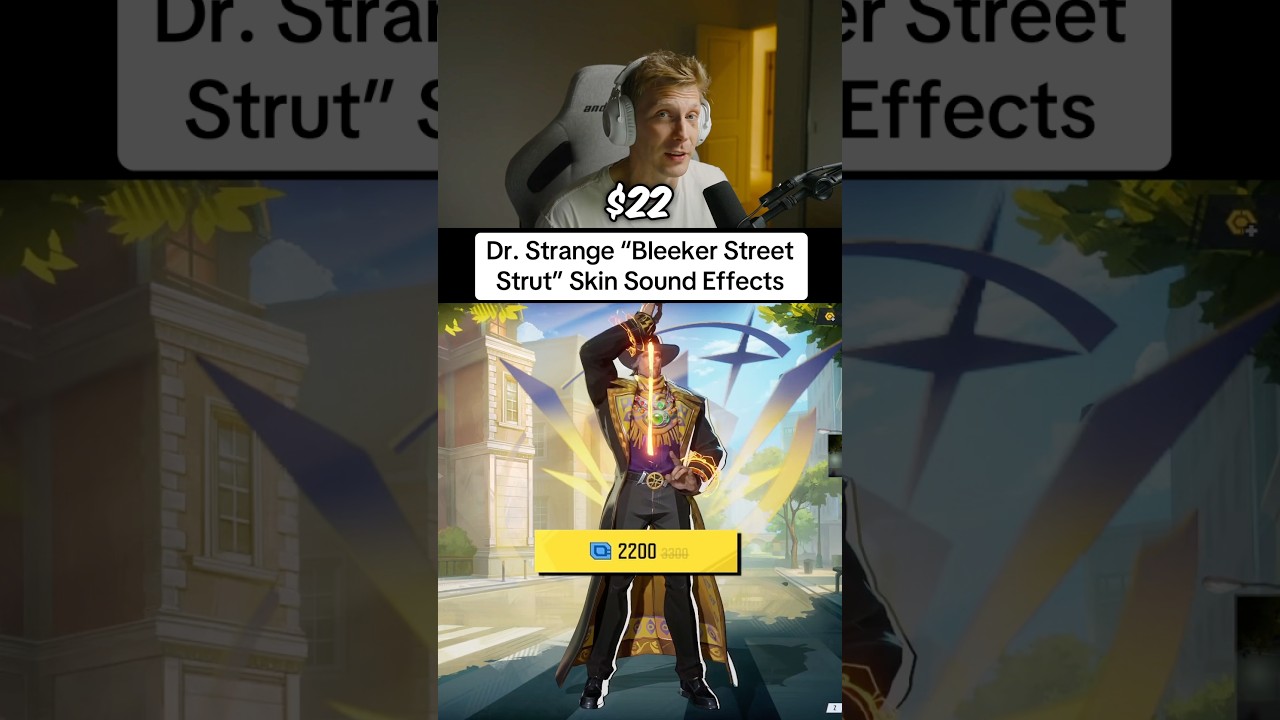 Звуковые эффекты скина Доктора Стрэнджа &laquo;Bleeker Street Strut&raquo; за 22 доллара #MarvelRivals