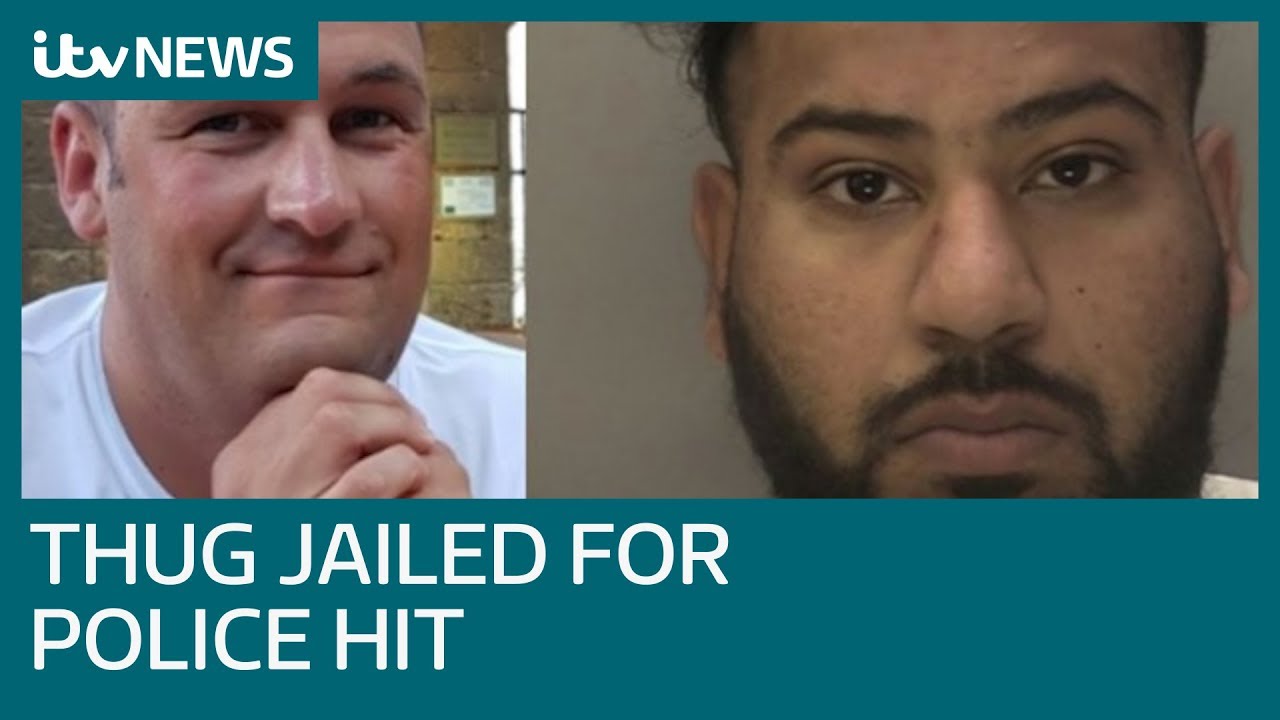 Man who ran over officer with stolen patrol car and fled at nearly 100mph jailed | ITV News