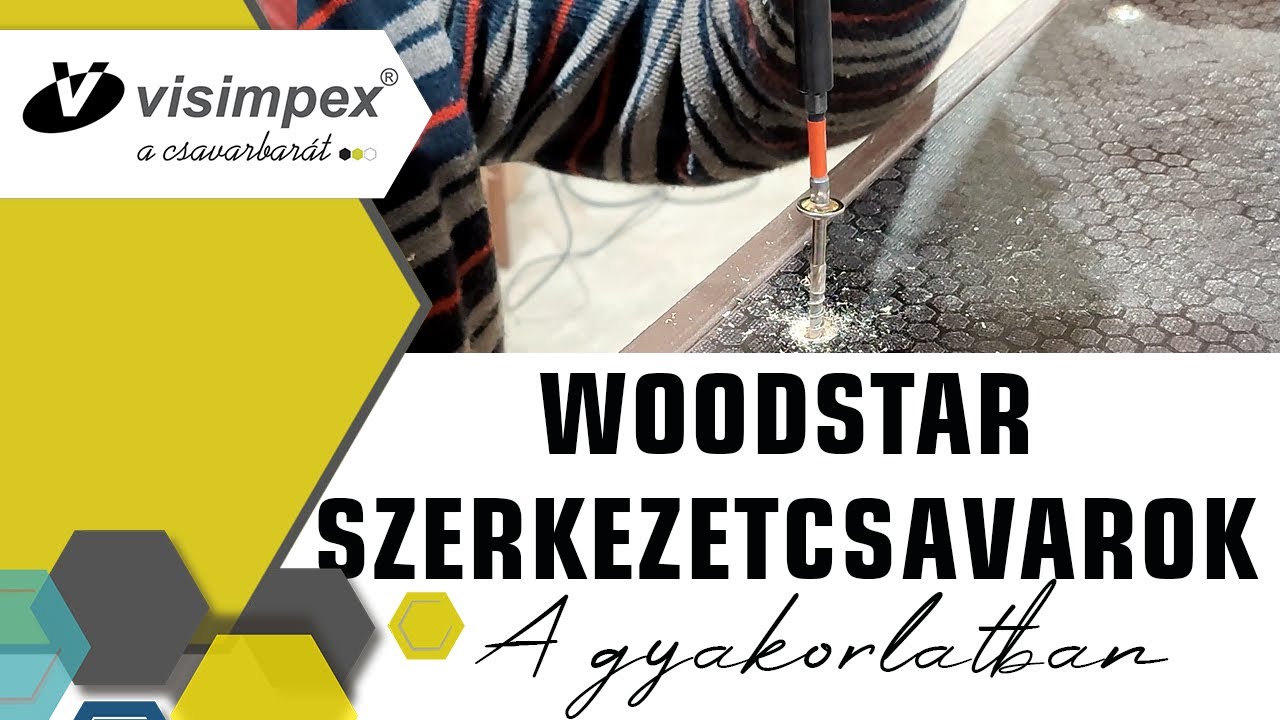 Woodstar szerkezetépítő csavarok kültéri használata