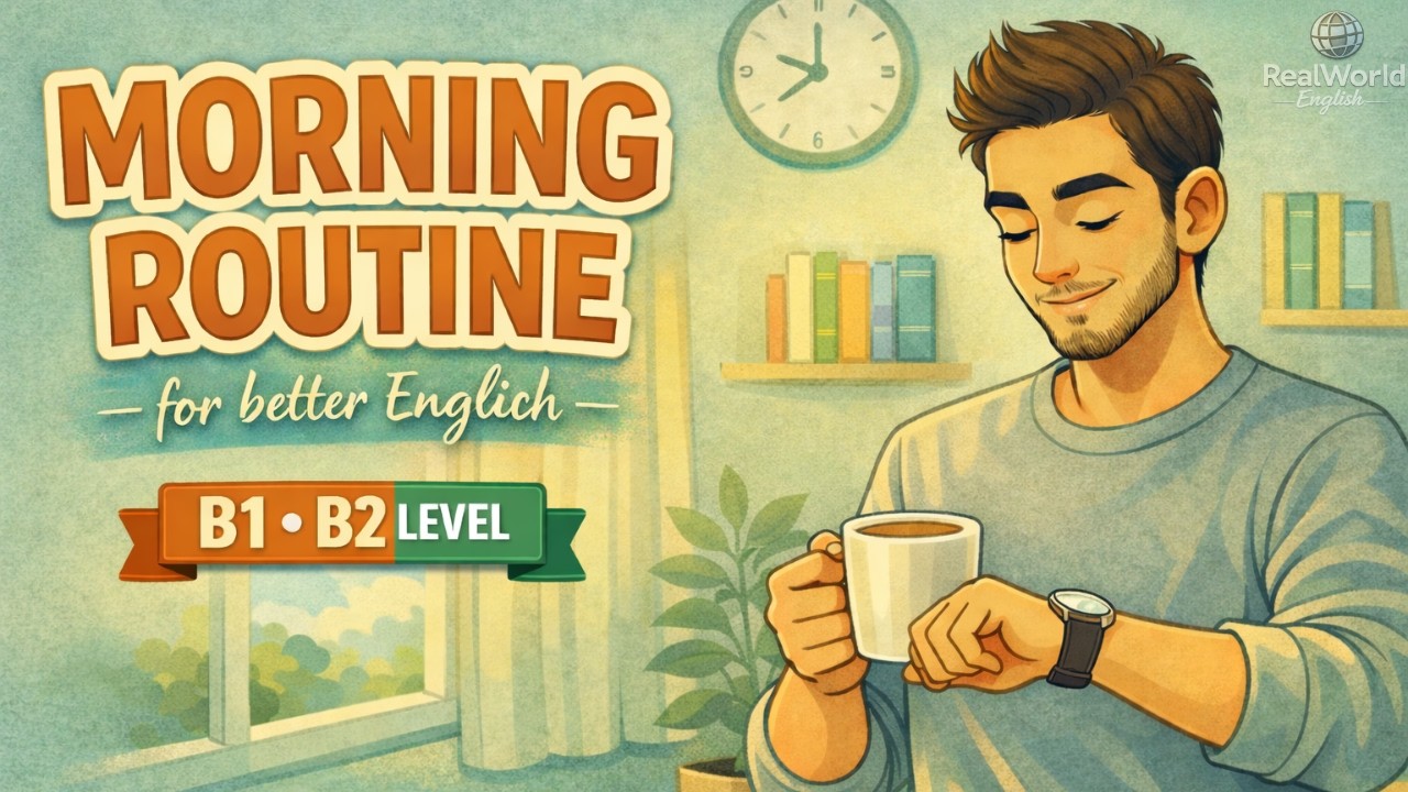 Morning Routine English | Easy Podcast for Speaking Confidence (B1 Conversation)