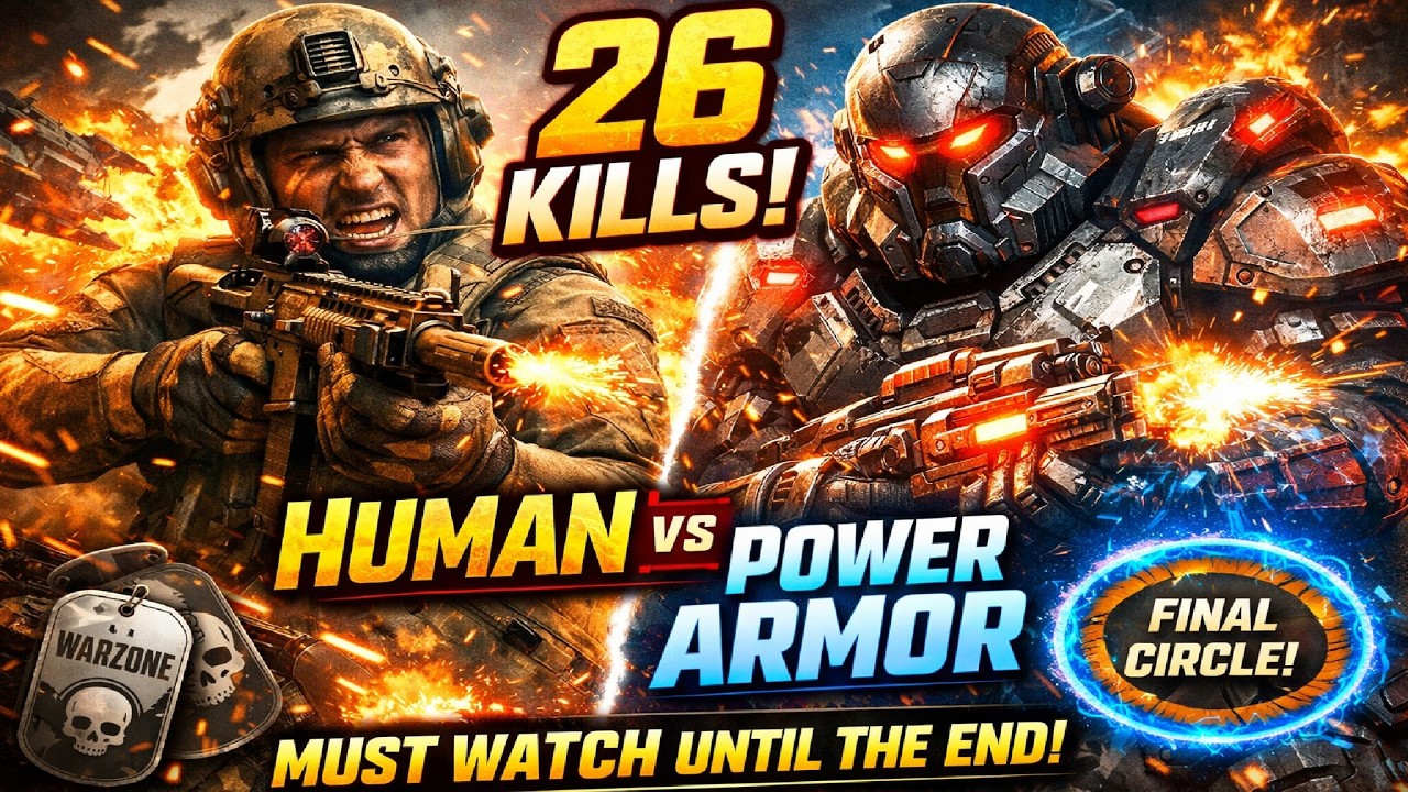 26 KILLS in Power Armor&hellip; I Was HUMAN Until the Final Circle 😳 You HAVE to Watch This Until the End