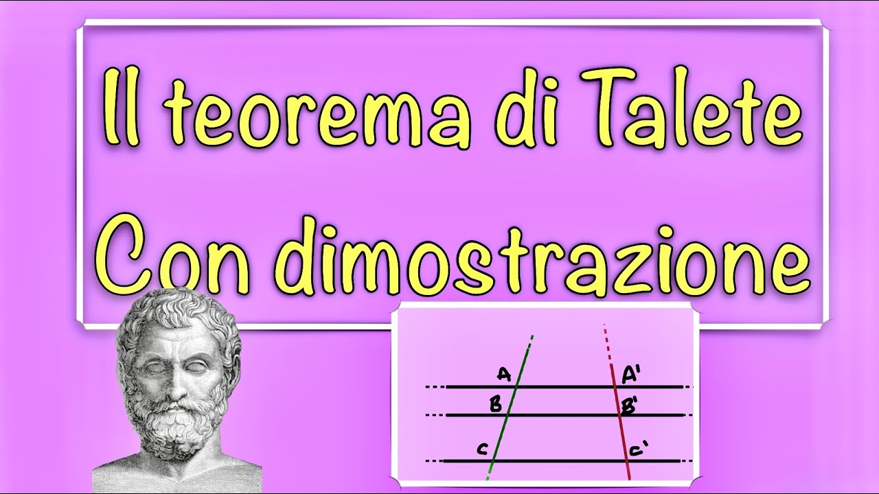 Il teorema di Talete e la sua dimostrazione - in 10 minuti!