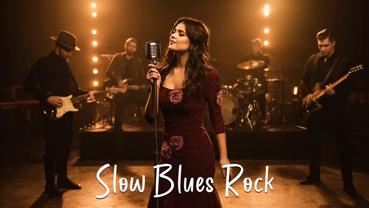 Janis Joplin, Etta James, Led Zeppelin, Amy Winehouse Style 🎸 🍻 | Slow Blues Rock Guitar Riffs