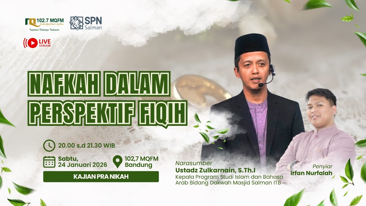 Kajian PraNikah | Nafkah Dalam Prespektif Fiqih
