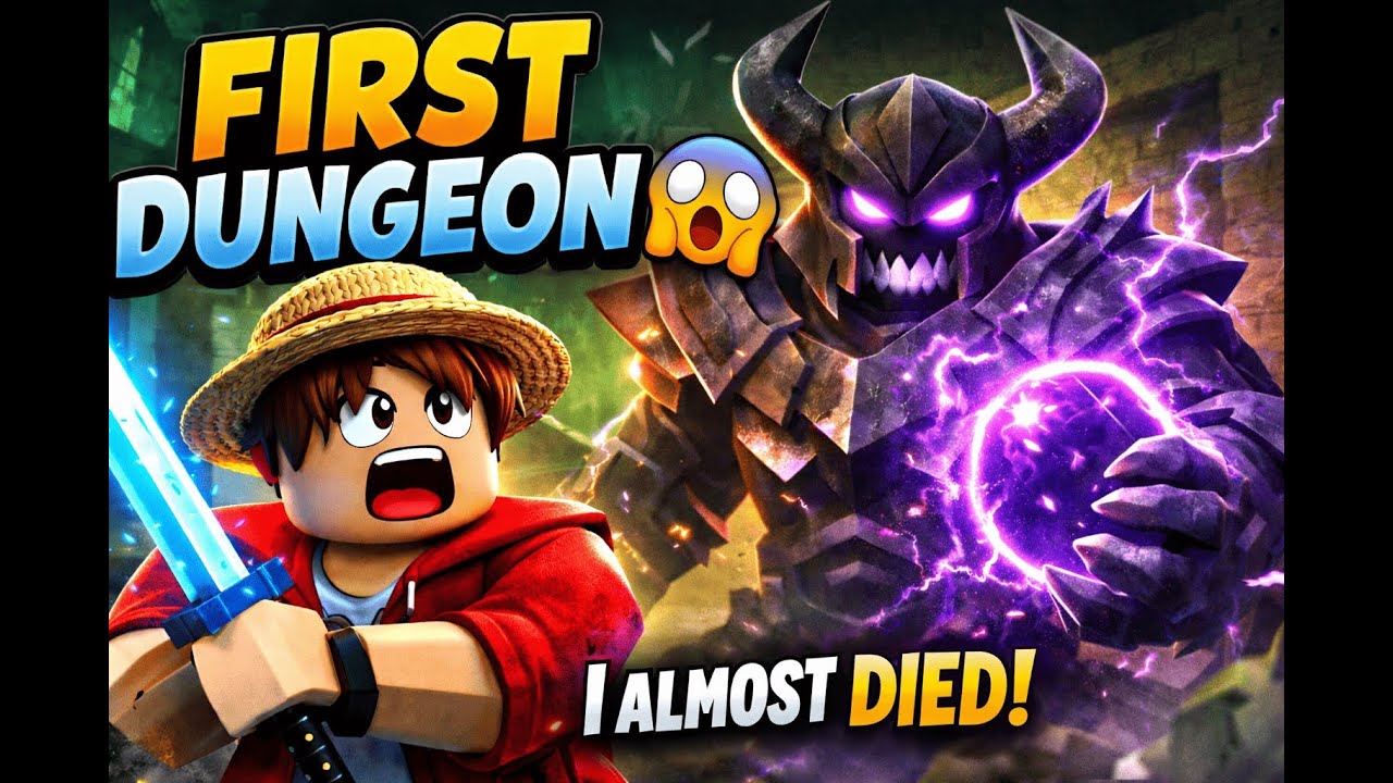 I Tried a Dungeon in Blox Fruits for the First Time (Crazy Fight!)