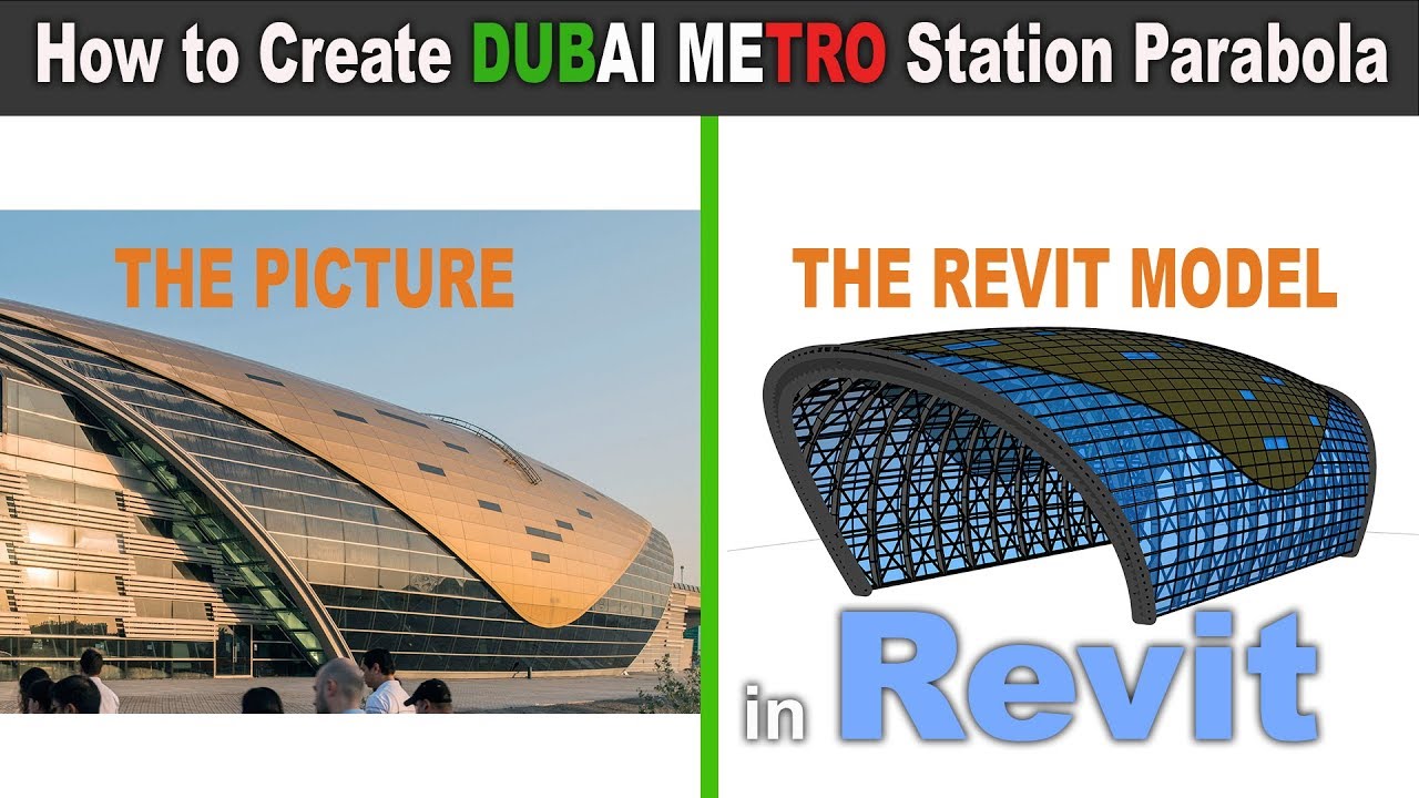 Revit Tutorial for Beginners | Tips and Tricks | Model a Dubai Metro Station in Revit.