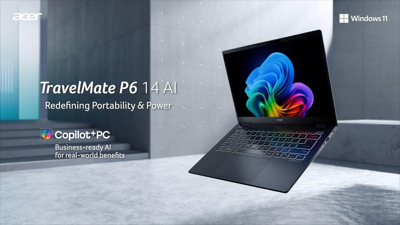 2025 Acer TravelMate P6 14 AI | Redefining Portability & Power | Acer