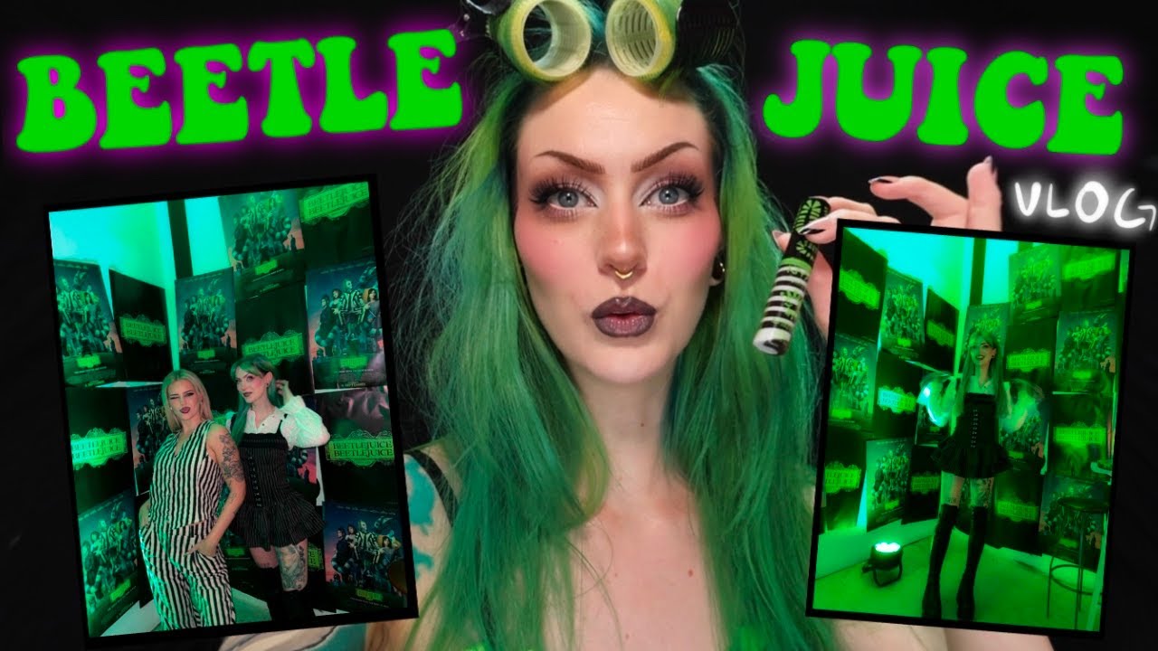 vlog: BEETLEJUICE BEETLEJUICE MOVIE PREMIERE 🪲