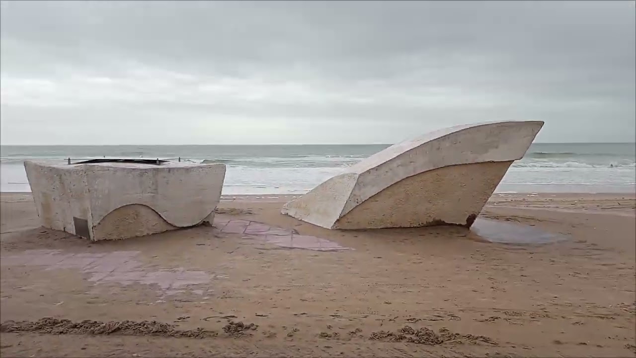 Paseo marítimo de la playa la barrosa