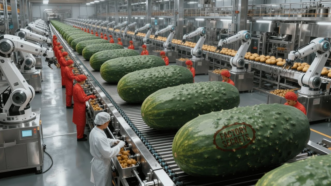 Inside a Factory: From Harvest to Pack — The Making of Crunchy Pickled Cucumbers (Full Process)