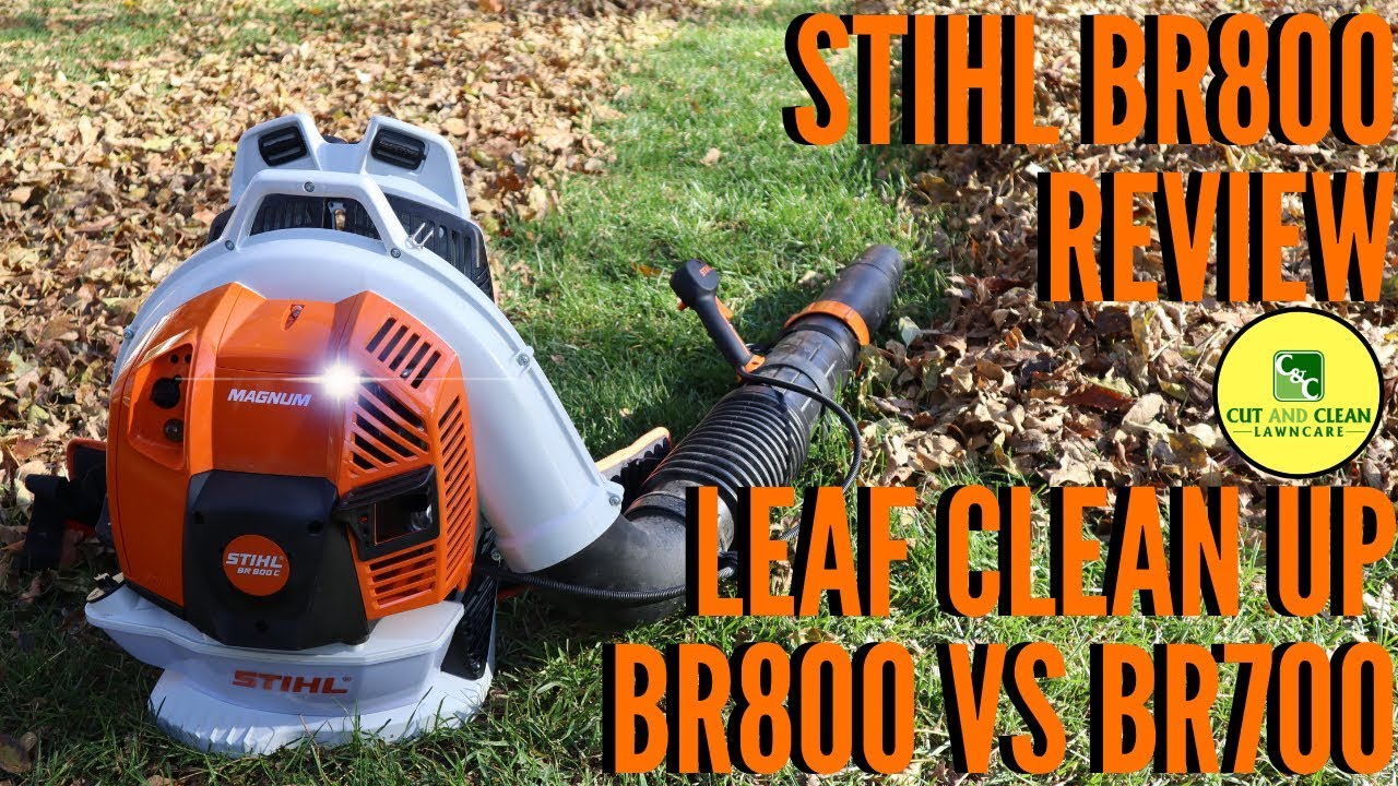 Обзор воздуходувки STIHL BR800 | Сравнение BR800 и BR700 | Уборка осенней листвы