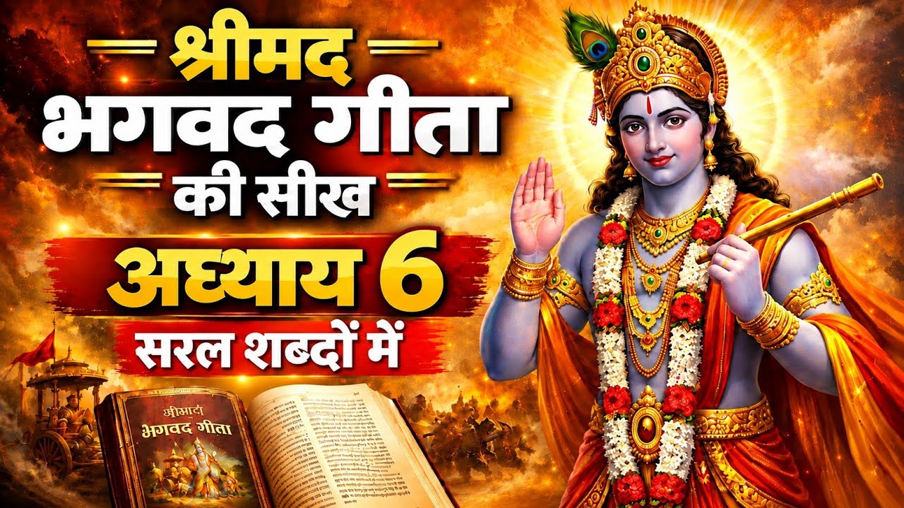 श्रीमद भगवत गीता अध्याय 6 | ध्यान योग | मन को वश में करने की दिव्य विधि