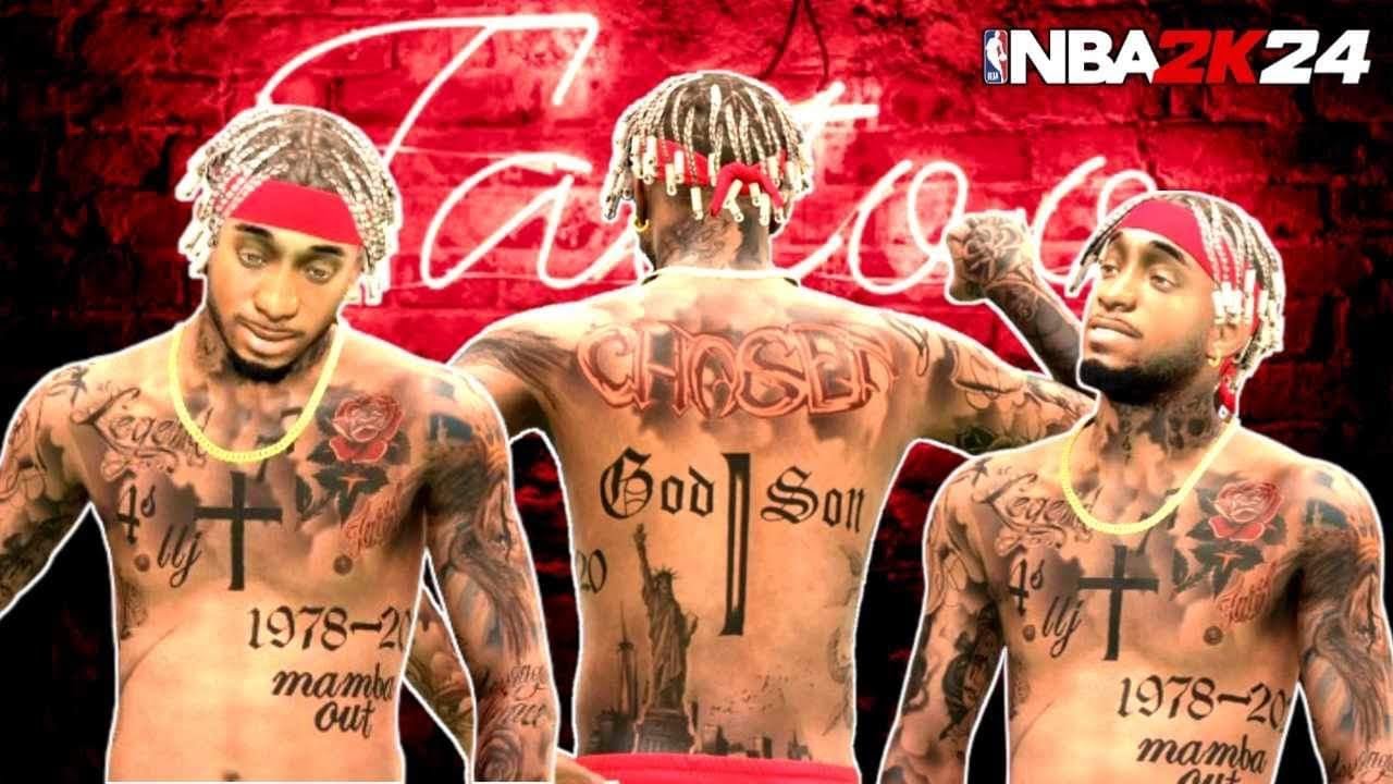 NBA 2K24 BEST REALISTIC TATTOO TUTORIAL!