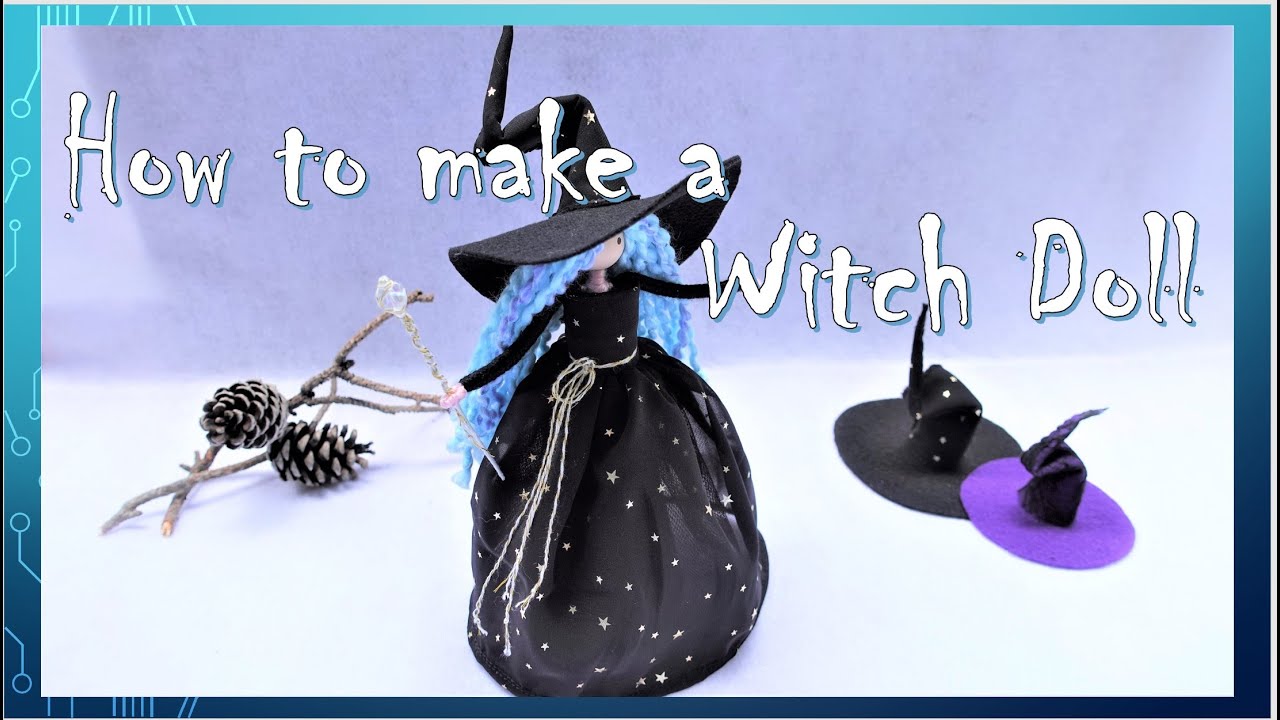How to Make a Witch Doll | DIY Halloween Witch Doll | Huong Harmon