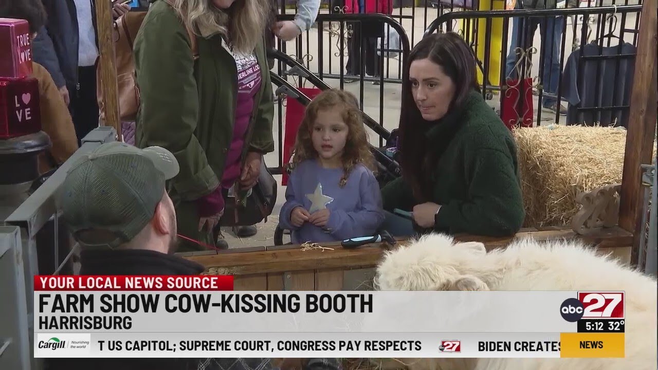 Farm Show Cow-Kissing Booth
